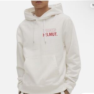 Helmut Lang 'Thanks Helmut' White Hoodie